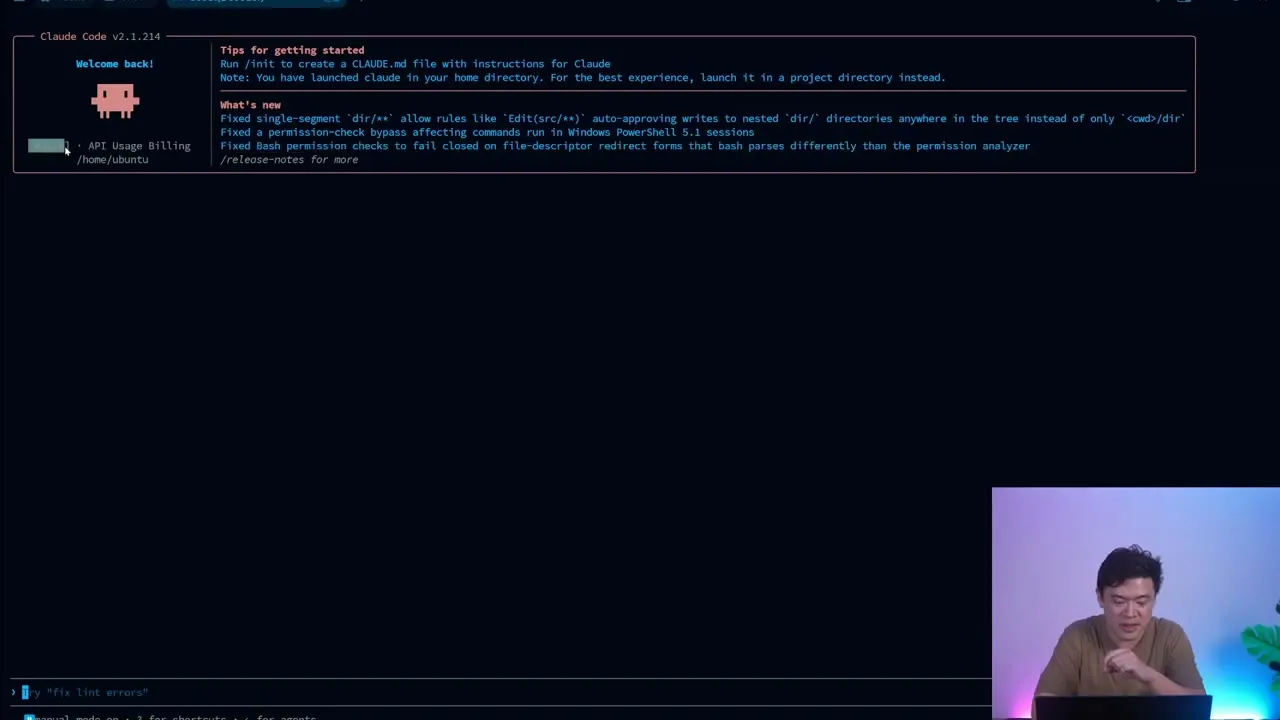 Claude Code status screen routed to the Kimi coding endpoint in the source video