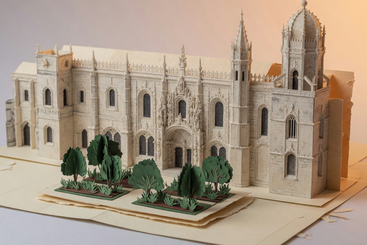 Paper model of Mosteiro dos Jerónimos